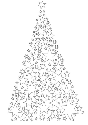 Disegno di albero di Natale da stampare e colorare 142