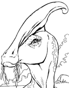 Disegno di Parasaurolofo da stampare e colorare 14