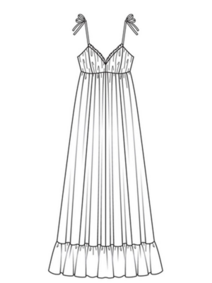 Disegno di vestito da donna da stampare e colorare 30