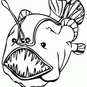 Disegno di pesce da stampare e colorare 195