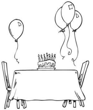 Disegno di compleanno da stampare e colorare 17