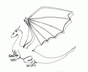 Disegno di dragone da stampare e colorare 47