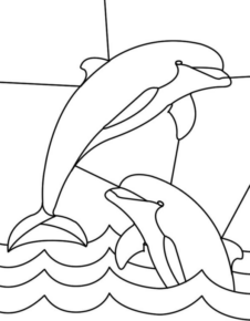 Disegno di delfino da stampare e colorare 67