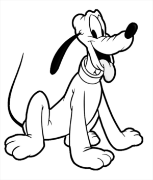 Disegno di Pluto da stampare e colorare 30