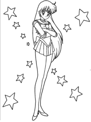 Disegno di Sailor Moon da stampare e colorare 13
