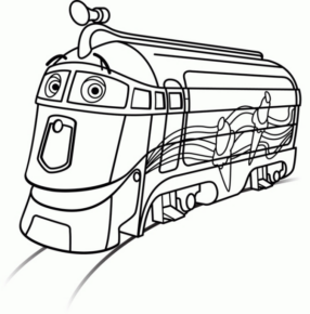 Disegno di treno da stampare e colorare 50