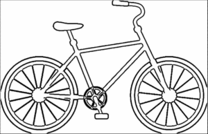 Disegno di bicicletta da stampare e colorare 10