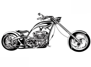Disegno di moto da stampare e colorare 25