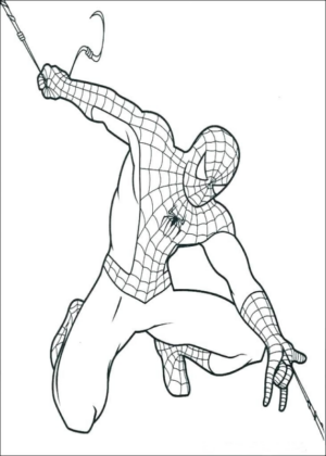 Disegno di Spiderman da stampare e colorare 136