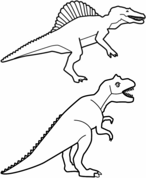 Disegno di Spinosauro da stampare e colorare 22