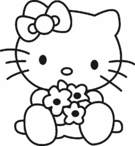 Disegno di Hello Kitty da stampare e colorare 207