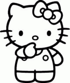 Disegno di Hello Kitty da stampare e colorare 19