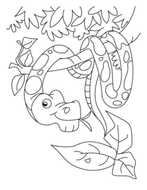 Disegno di serpente da stampare e colorare 35
