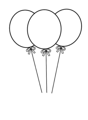 Disegno di palloncino da stampare e colorare 13
