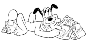 Disegno di Pluto da stampare e colorare 8