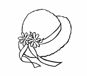 Disegno di cappello da stampare e colorare 22