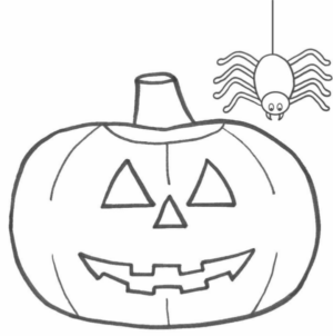 Disegno di zucca di Halloween da stampare e colorare 223 Disegno di zucca di Halloween da stampare e colorare 223