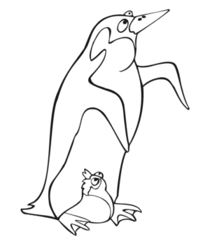 Disegno di pinguino da stampare e colorare 23