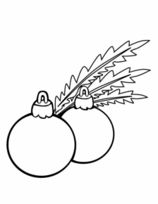 Disegno di palla di Natale da stampare e colorare 68 Disegno di palla di Natale da stampare e colorare 68