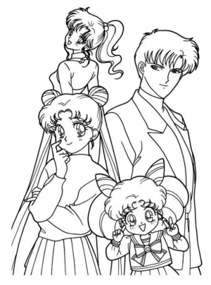 Disegno di Sailor Moon da stampare e colorare 38
