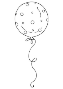 Disegno di palloncino da stampare e colorare 6