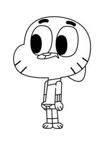 Disegno di Lo straordinario mondo di Gumball da stampare e colorare 6 Disegno di Lo straordinario mondo di Gumball da stampare e colorare 6
