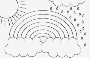 Disegno di arcobaleno da stampare e colorare 48