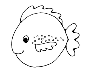 Disegno di pesce da stampare e colorare 125