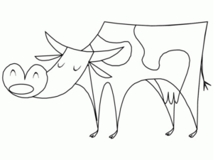 Disegno di mucca da stampare e colorare 38