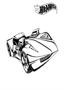 Disegno di Hot wheels da stampare e colorare 4