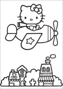Disegno di Hello Kitty da stampare e colorare 123