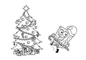 Disegno di albero di Natale da stampare e colorare 172