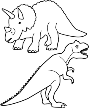 Disegno di Triceratopo da stampare e colorare 24