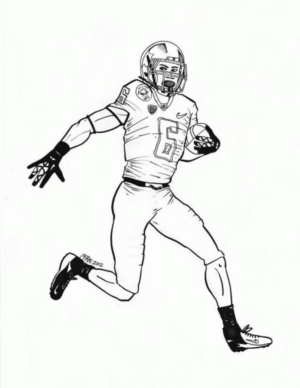 Disegno di football americano da stampare e colorare 38 Disegno di football americano da stampare e colorare 38