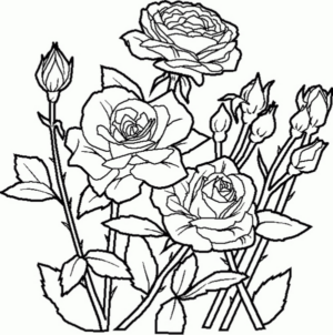 Disegno di fiore da stampare e colorare 115