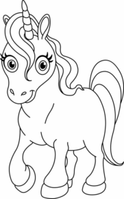 Disegno di unicorno da stampare e colorare 52