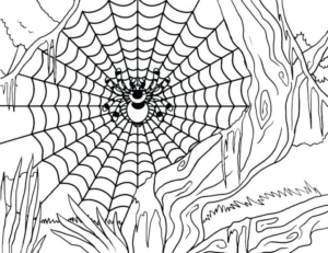 Disegno di ragno da stampare e colorare 56