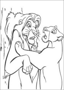 Disegno di Re Leone da stampare e colorare 125