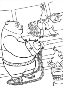 Disegno di Kung Fu Panda da stampare e colorare 23