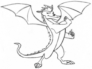 Disegno di dragone da stampare e colorare 183