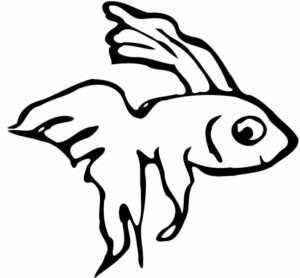 Disegno di pesce da stampare e colorare 286