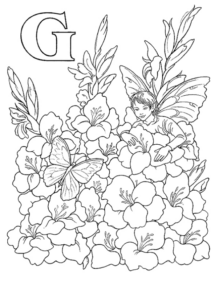 Disegno di fata da stampare e colorare 19