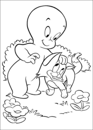 Disegno di Casper da stampare e colorare 3
