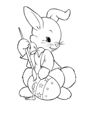 Disegno di uovo di Pasqua da stampare e colorare 139