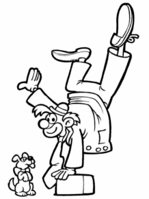 Disegno di clown da stampare e colorare 51