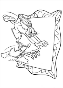 Disegno di Bugs Bunny da stampare e colorare 47