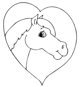 Disegno di cavallo da stampare e colorare 40