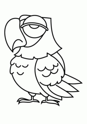 Disegno di falco da stampare e colorare 17