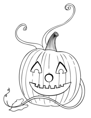 Disegno di zucca di Halloween da stampare e colorare 52