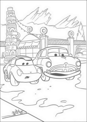 Disegno di Cars da stampare e colorare 173